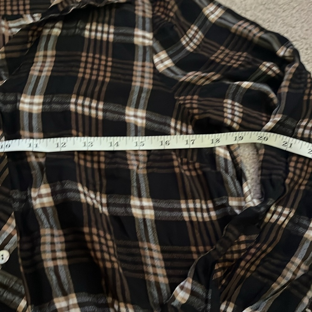 “J.Jill- Plaid Button Down Size Large” - image 3